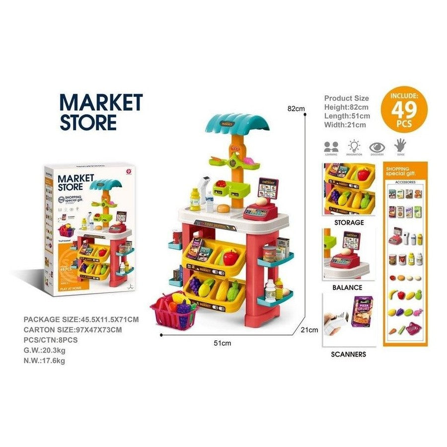 Supermarket Play Store - 49 Pieces-Yarrawonga Fun and Games