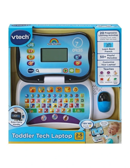 Vtech - Toddler Teach Laptop - Black-Yarrawonga Fun and Games