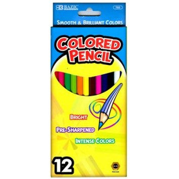 12 Colouring Pencils-Yarrawonga Fun and Games