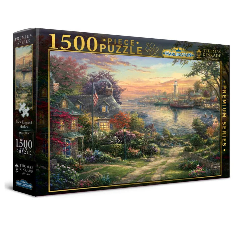 1500 Piece Jigsaw - New England Harbour-Yarrawonga Fun and Games