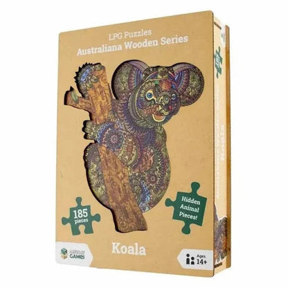 200 Pieice Jigsaw - Wooden Pieces - Various Australian Animals-Koala-Yarrawonga Fun and Games