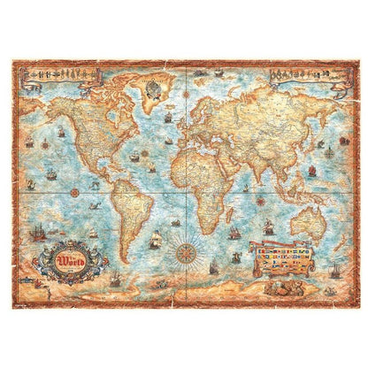 2000 Piece Jigsaw – The World Map Art-Yarrawonga Fun and Games