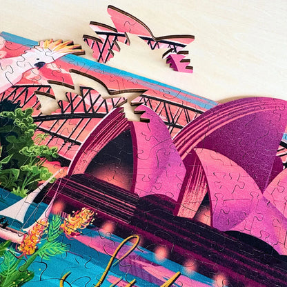 230 Piece Wooden Jigsaw - Stunning Sydney-Yarrawonga Fun and Games