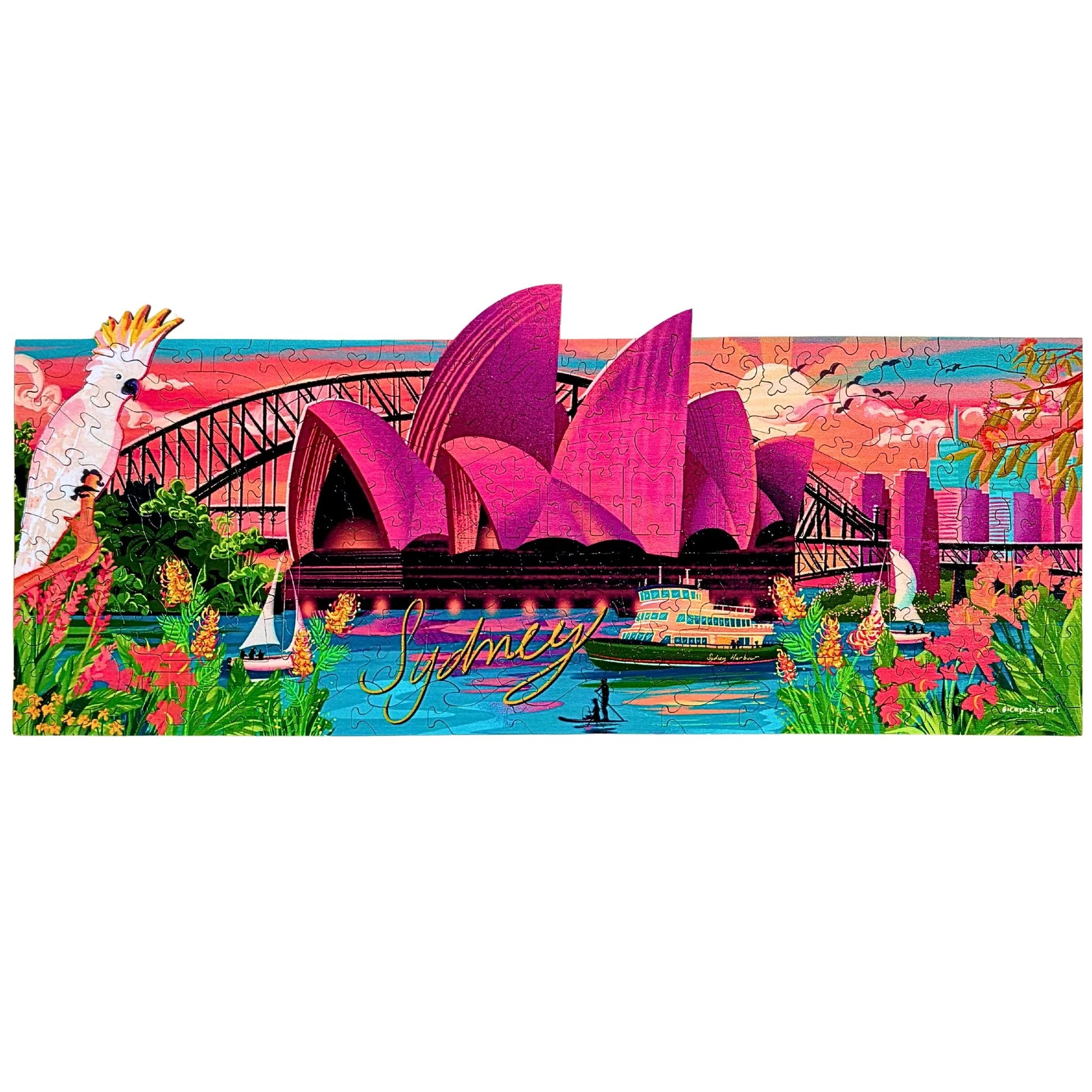 230 Piece Wooden Jigsaw - Stunning Sydney-Yarrawonga Fun and Games