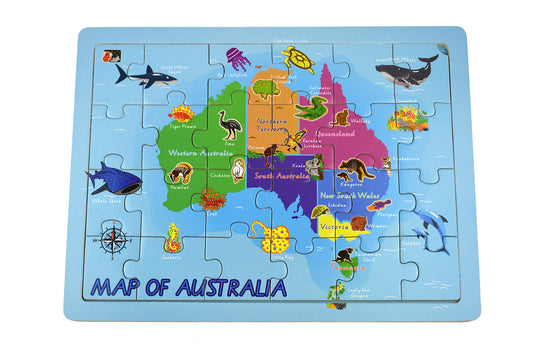 24 Piece Jigsaw Puzzle - Map of Australia