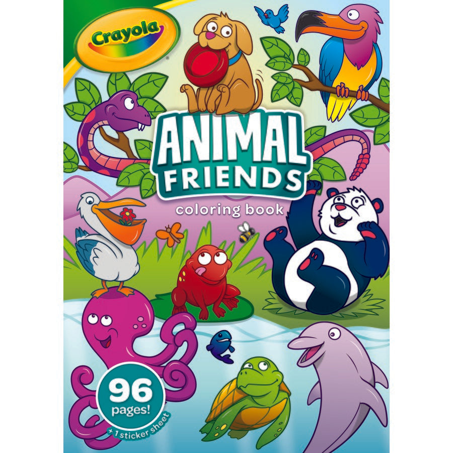 Crayola Colouring Books- Various-Animal Freinds-Yarrawonga Fun and Games