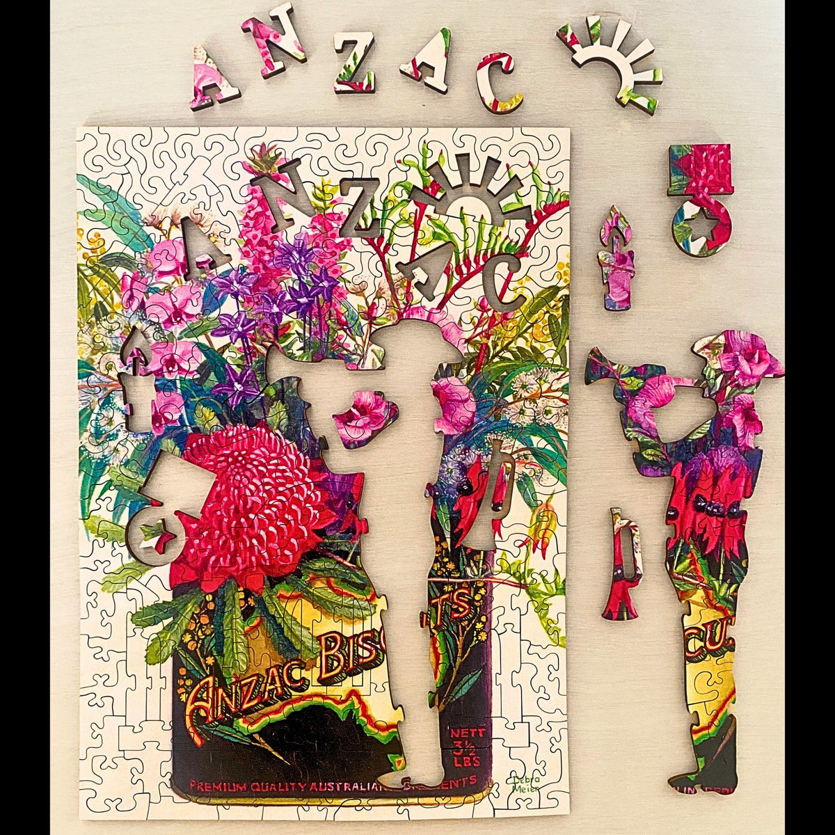 276 Piece Wooden Jigsaw - State Emblems-Yarrawonga Fun and Games