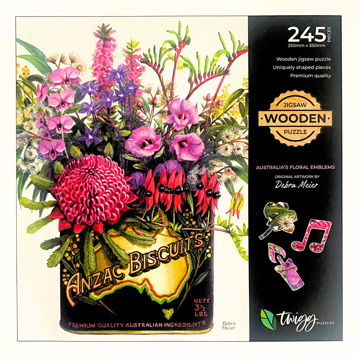 276 Piece Wooden Jigsaw - State Emblems-Yarrawonga Fun and Games
