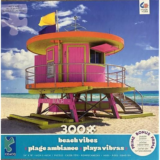 300 Piece Jigsaw - Beach Vibes - Various-Yarrawonga Fun and Games