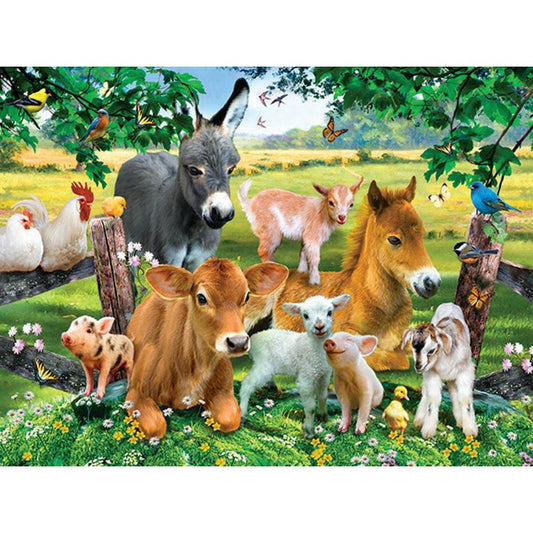 300 Piece Jigsaw - On the Farmland-Yarrawonga Fun and Games