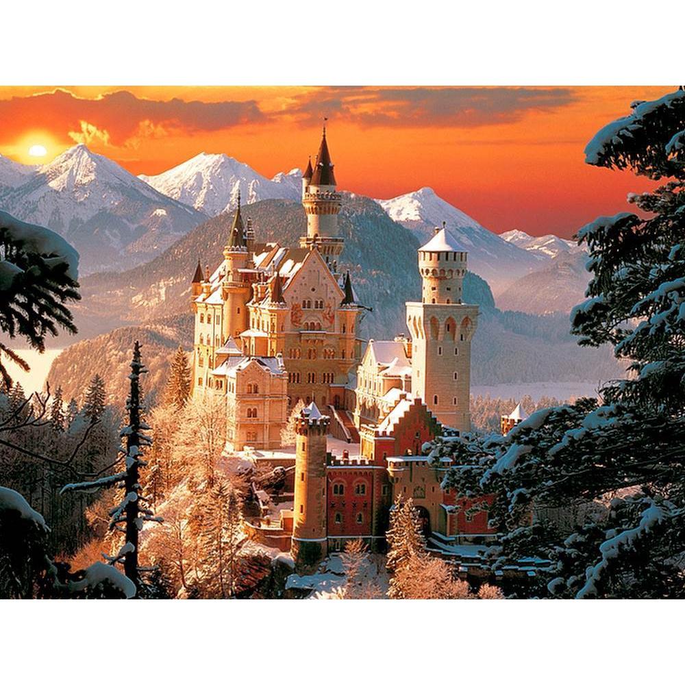 Jigsaw 3000 pieces – Wintry Neuschwanstein Castle, Germany-Yarrawonga Fun and Games