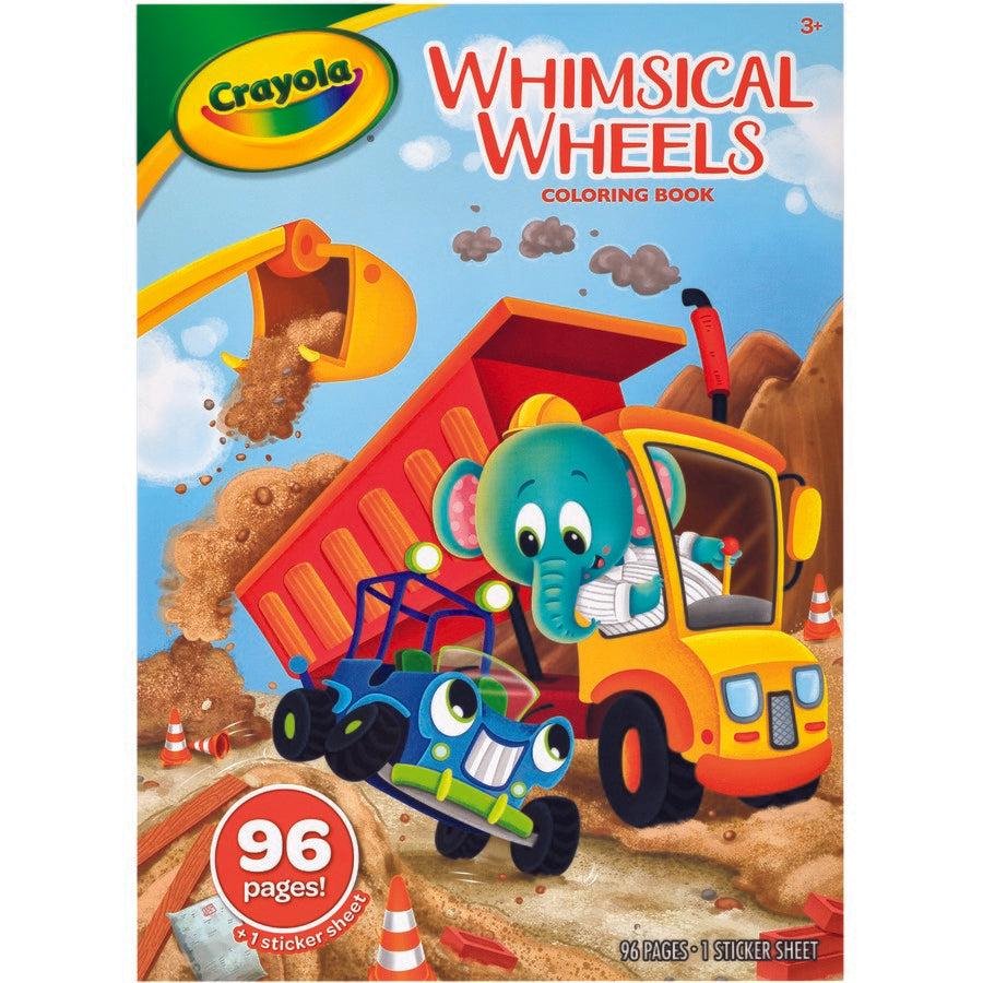 Crayola Colouring Books- Various-Whimsical Wheels-Yarrawonga Fun and Games