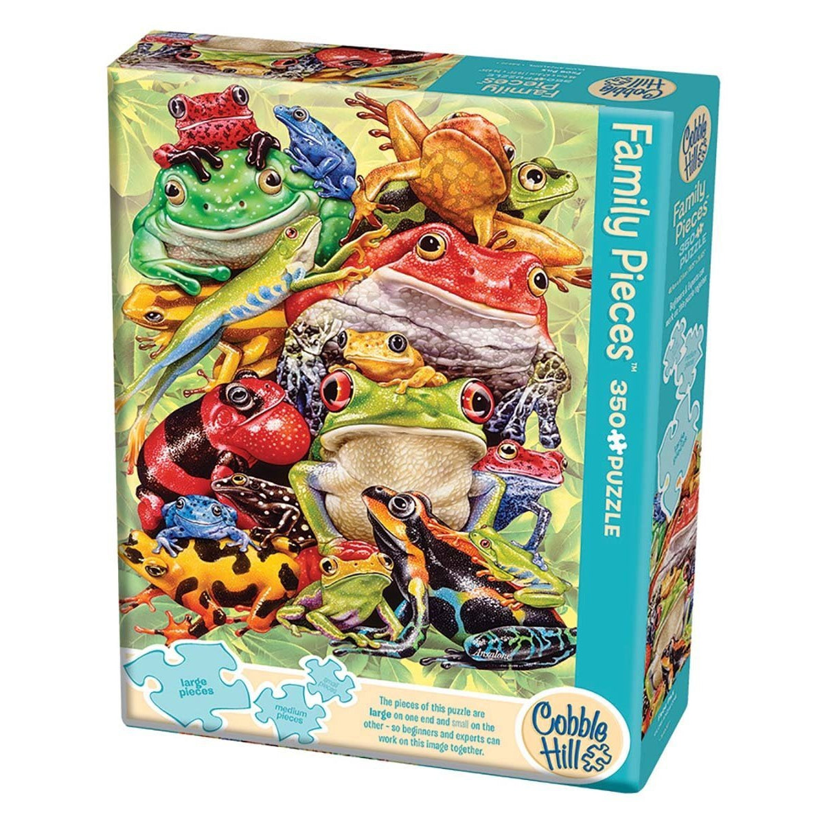 350 Piece Family Jigsaw - Frog Pile-Yarrawonga Fun and Games