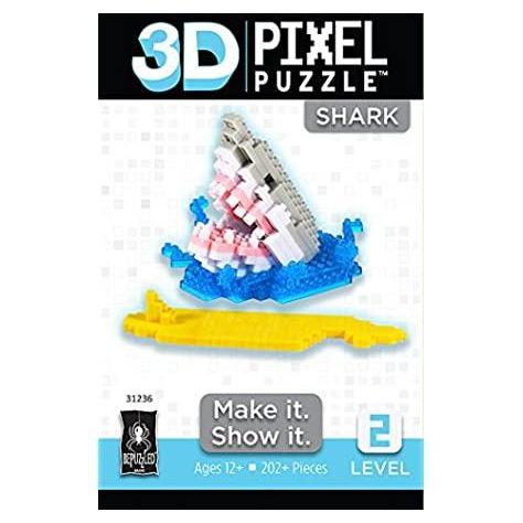 3D Pixel Puzzle - Shark-Yarrawonga Fun and Games