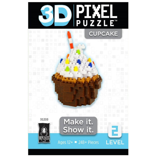 3D Pixel Puzzle - Cupcake-Yarrawonga Fun and Games