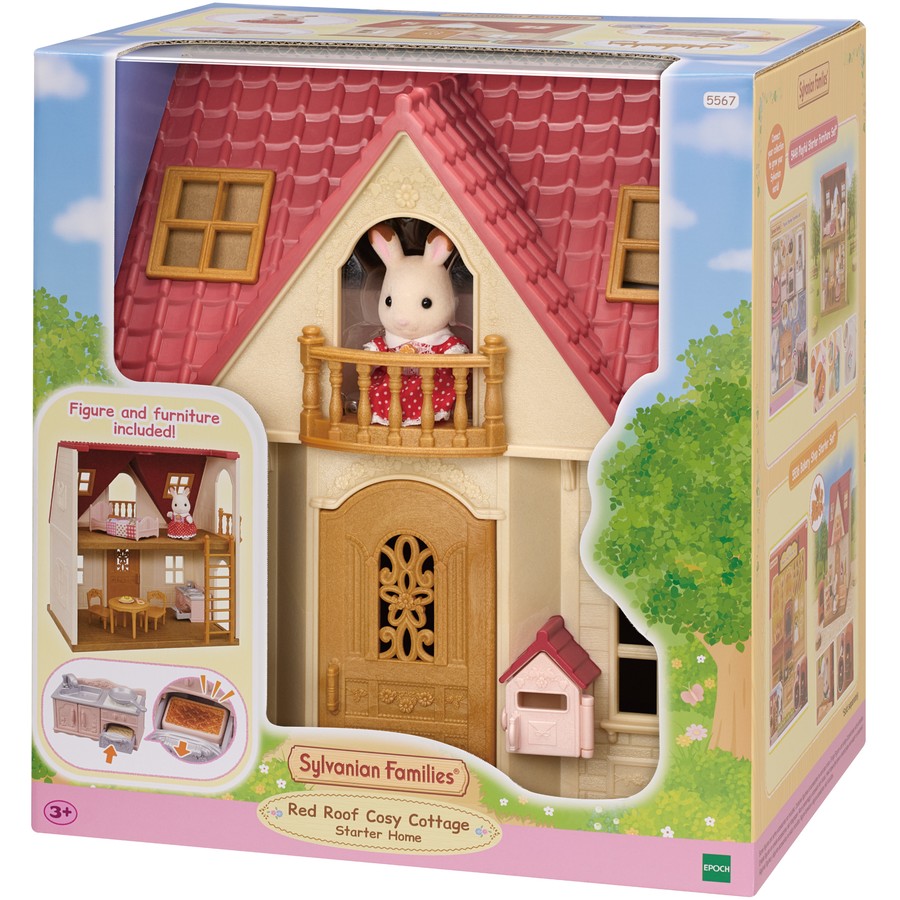 Sylvanian Families - Red Roof Cosy Cottage Starter Home-Yarrawonga Fun and Games