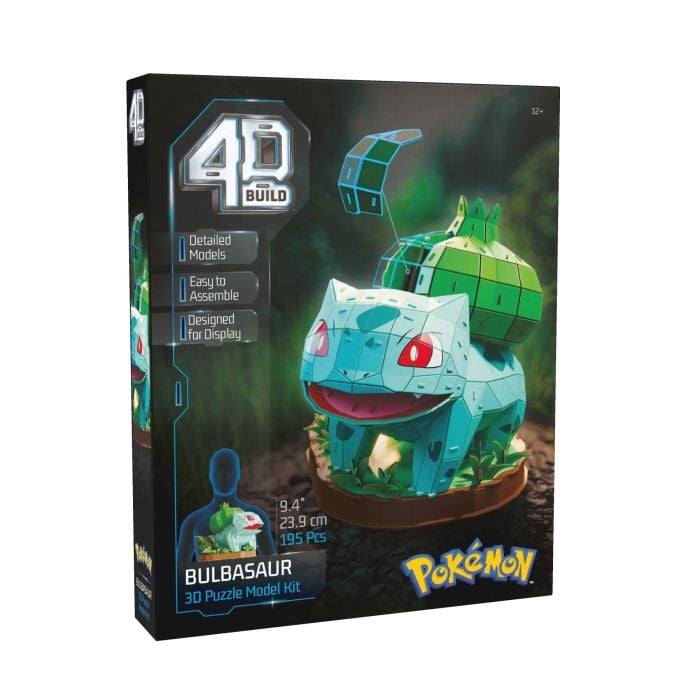 4D Build Pokemon - 4 Designs-Bulbasaur-Yarrawonga Fun and Games