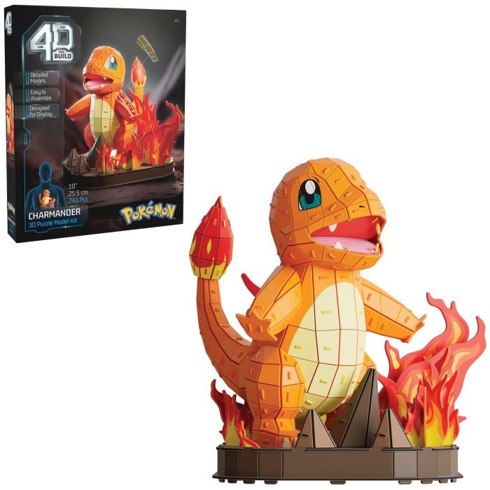 4D Build Pokemon - 4 Designs-Charmander-Yarrawonga Fun and Games