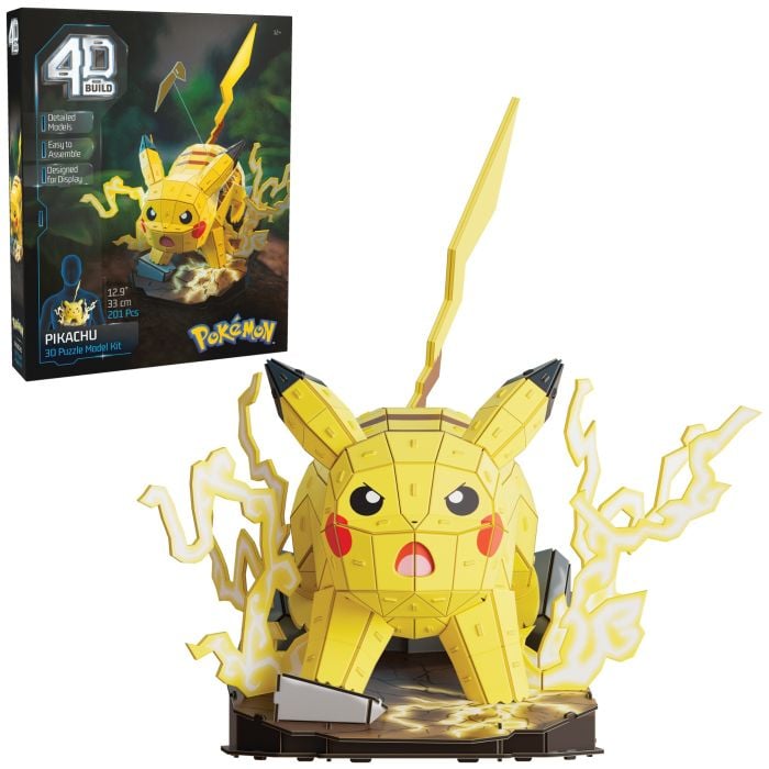 4D Build Pokemon - 4 Designs-Pikachu-Yarrawonga Fun and Games