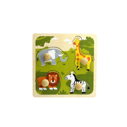 5 Piece Jigsaw - Safari Animals-Yarrawonga Fun and Games.