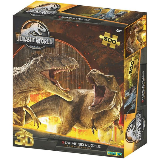 500 Piece Jigsaw - 3D - Jurasic World-Yarrawonga Fun and Games