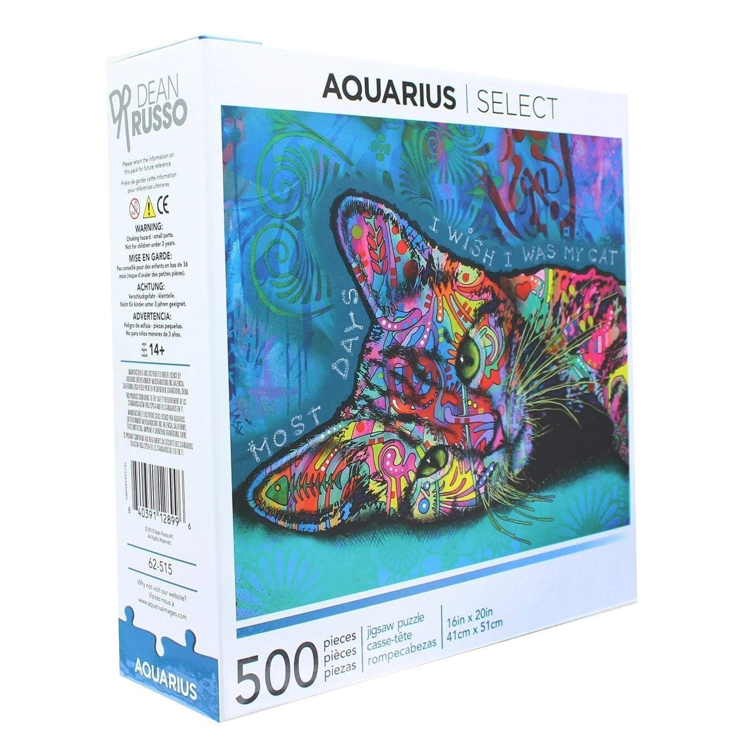 500 Piece Jigsaw - Dean Russo Cat Puzzle-Yarrawonga Fun and Games.