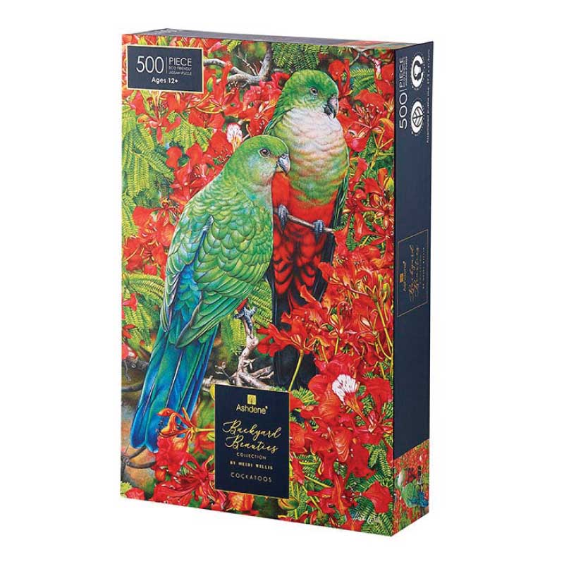 500 Piece Jigsaw - King Parrots-Yarrawonga Fun and Games