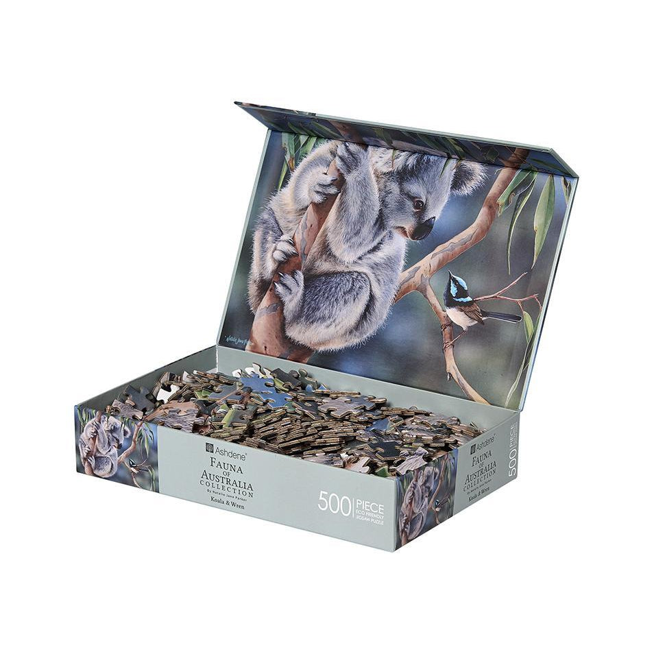 500 Piece Jigsaw - Koala and Wren-Yarrawonga Fun and Games