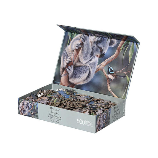 500 Piece Jigsaw - Koala and Wren-Yarrawonga Fun and Games