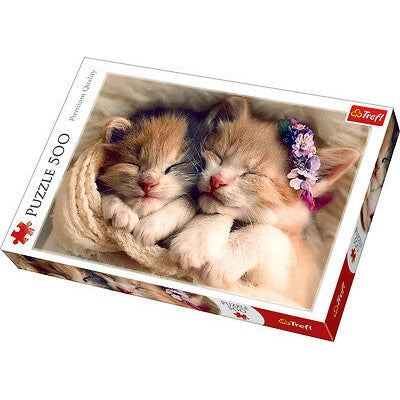 500 Piece Jigsaw - Sleeping Kittens-Yarrawonga Fun and Games