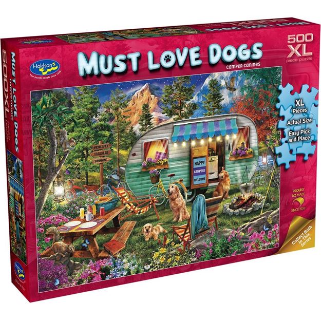 500 XL Piece Jigsaw - Camper Canines