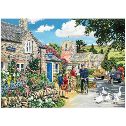 500 XL Piece Jigsaw - The English Village - The Police House-Yarrawonga Fun and Games