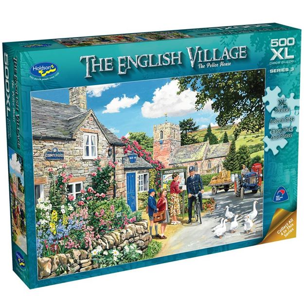 500 XL Piece Jigsaw - The English Village - The Police House-Yarrawonga Fun and Games