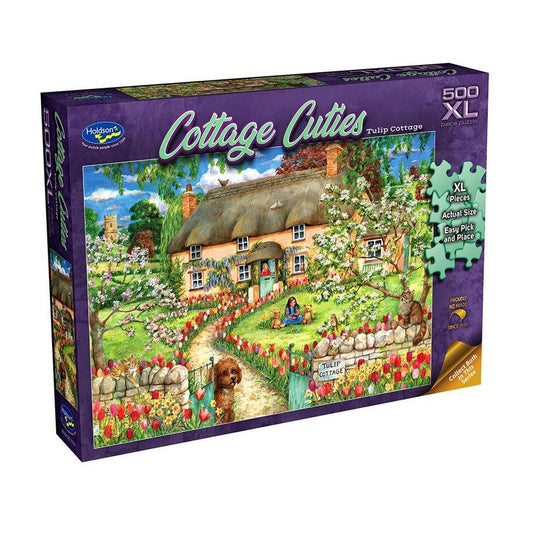 500 XL Piece Jigsaw - Tulip Cottage