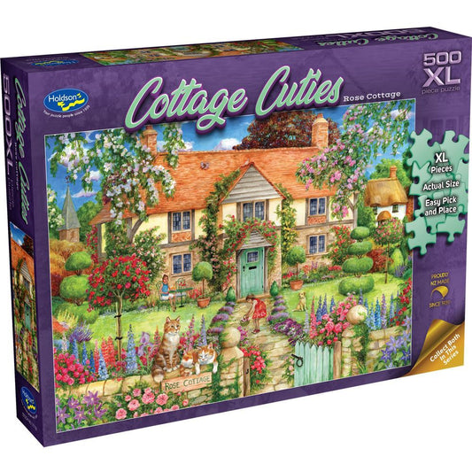 500 XLPiece Jigsaw - Rose Cottage