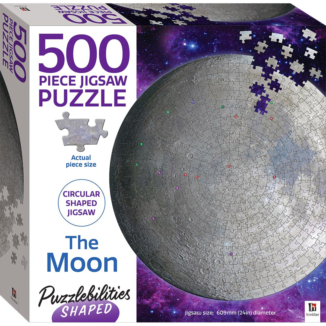 500 piece Jigsaw - The Moon-Yarrawonga Fun and Games