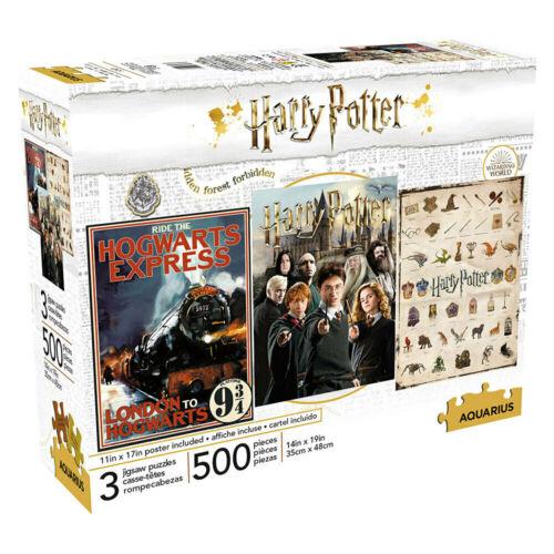 500 Piece Jigsaws - 3 in Box - Harry Potter-Yarrawonga Fun and Games