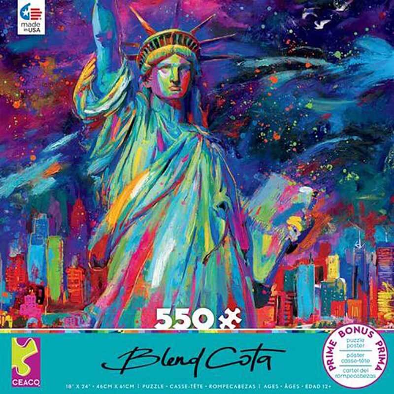 550 Piece Jigsaw - Statue of Liberty-Yarrawonga Fun and Games