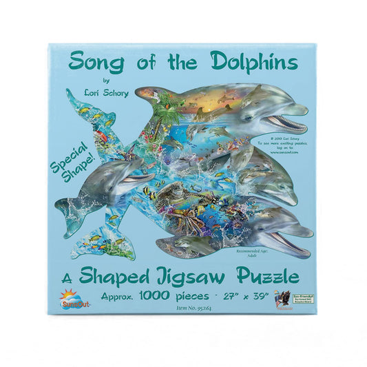 1000 Piece Jigsaw - Songs of the Dolphins-Yarrawonga Fun and Games