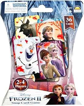 Snap Card Game - Various TV and Movies-Frozen-Yarrawonga Fun and Games