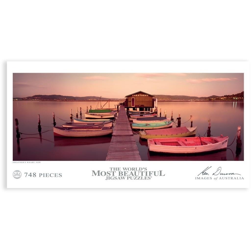 748 Piece Jigsaw - Seathers Warf, NSW - Ken Duncan-Yarrawonga Fun and Games.