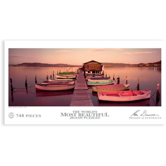 748 Piece Jigsaw - Seathers Warf, NSW - Ken Duncan-Yarrawonga Fun and Games.