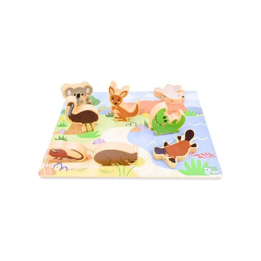9 Piece Wooden Jigsaw - Australian Animals-Yarrawonga Fun and Games