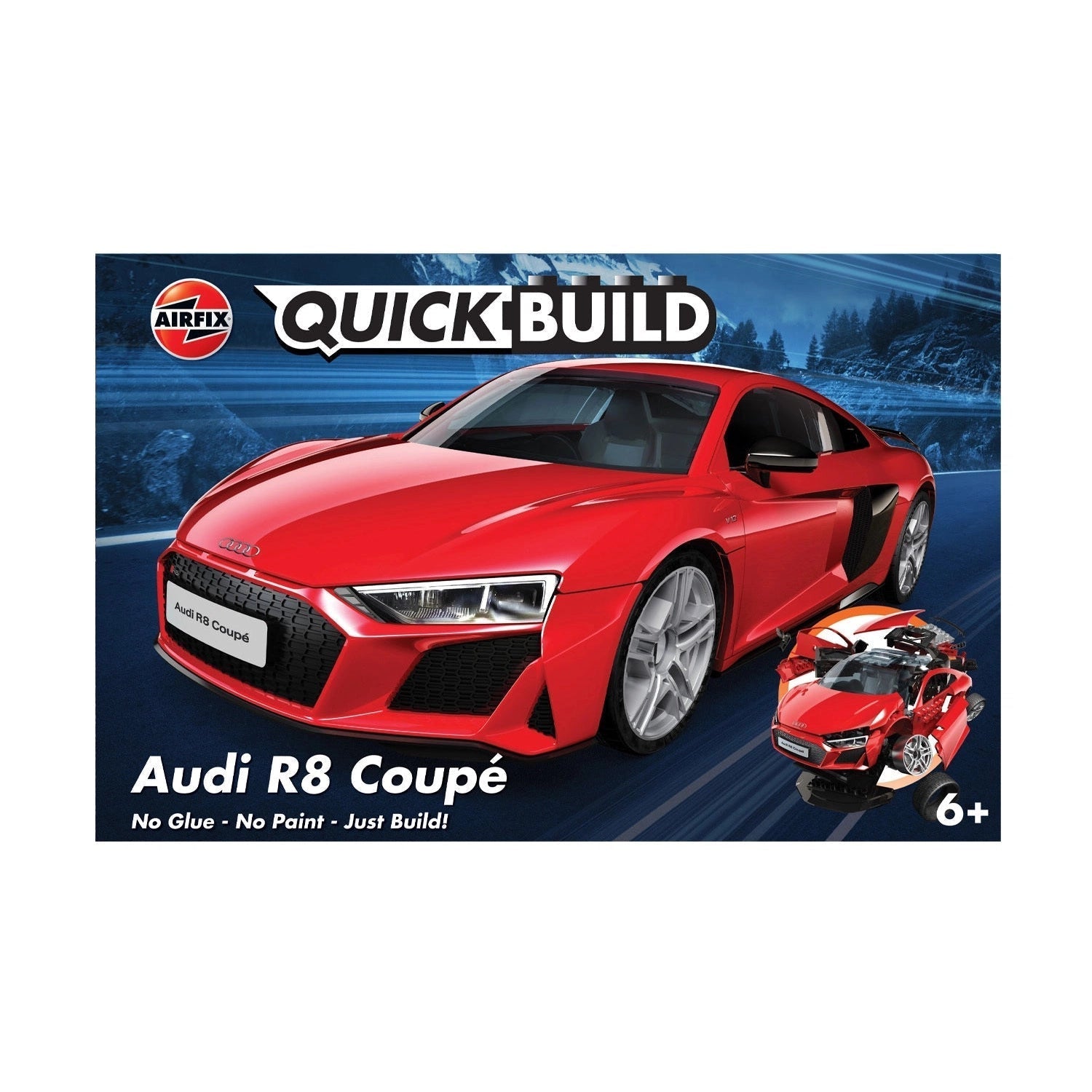 Airfix - Quick Build - Audi R8 Coupe-Yarrawonga Fun and Games