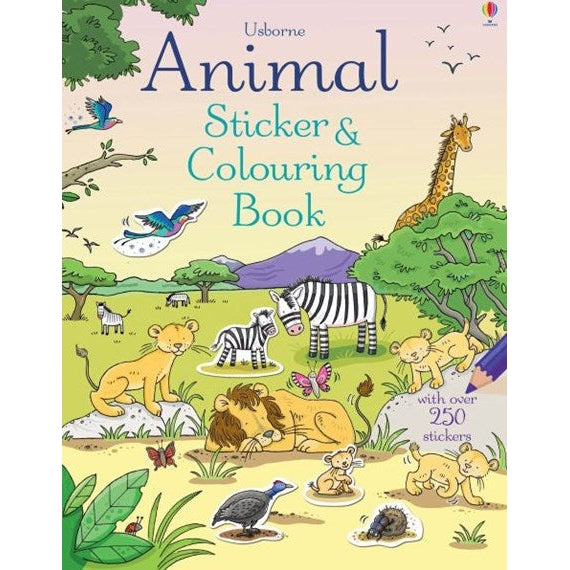 Animal Sticker and Colouring Book-Yarrawonga Fun and Games.