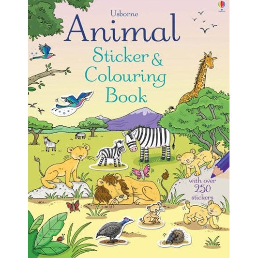 Animal Sticker and Colouring Book-Yarrawonga Fun and Games.