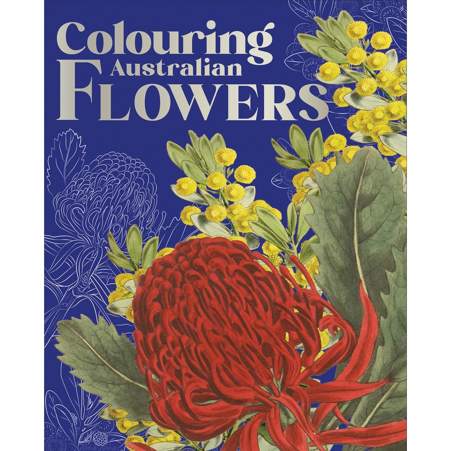 Australian Flowers Colouring Book