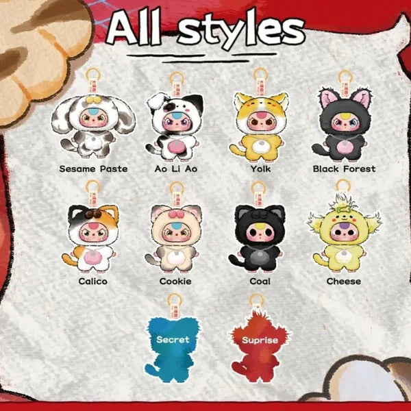 Baby Three - Cat and Dog plush Blind Box