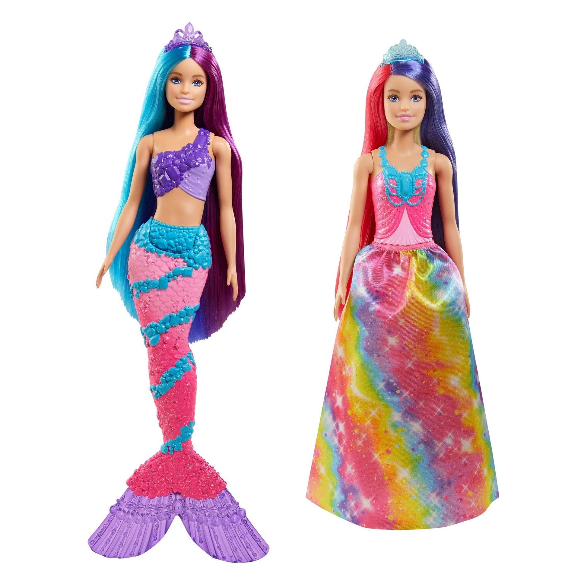 Barbie Dreamtopia with Accesories - Various-Pink Purple Hair with Tiara-Yarrawonga Fun and Games