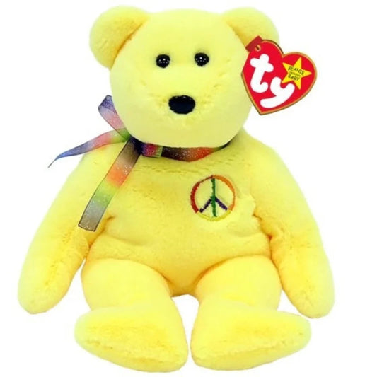 Beanie Babyies - Regular - Bear - Peace II-Yarrawonga Fun and Games